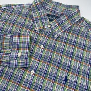 Polo Ralph Lauren Large Colorful Button-Up Long Sleeve Shirt Classic Fit Easter